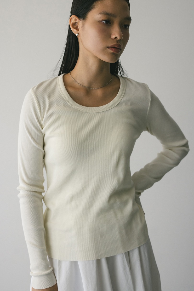 ラウンドネックロンT 詳細画像 IVOY 3