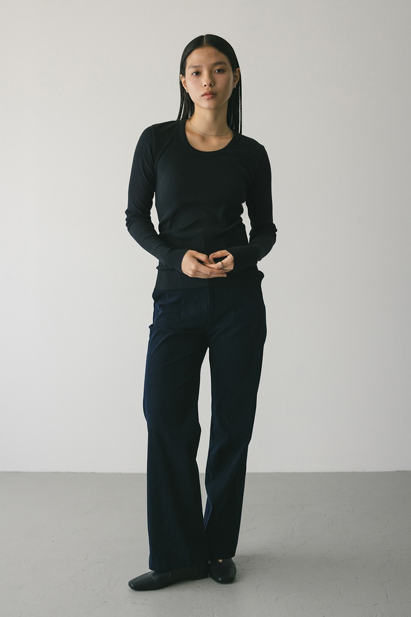 ラウンドネックロンT 詳細画像 BLK 2