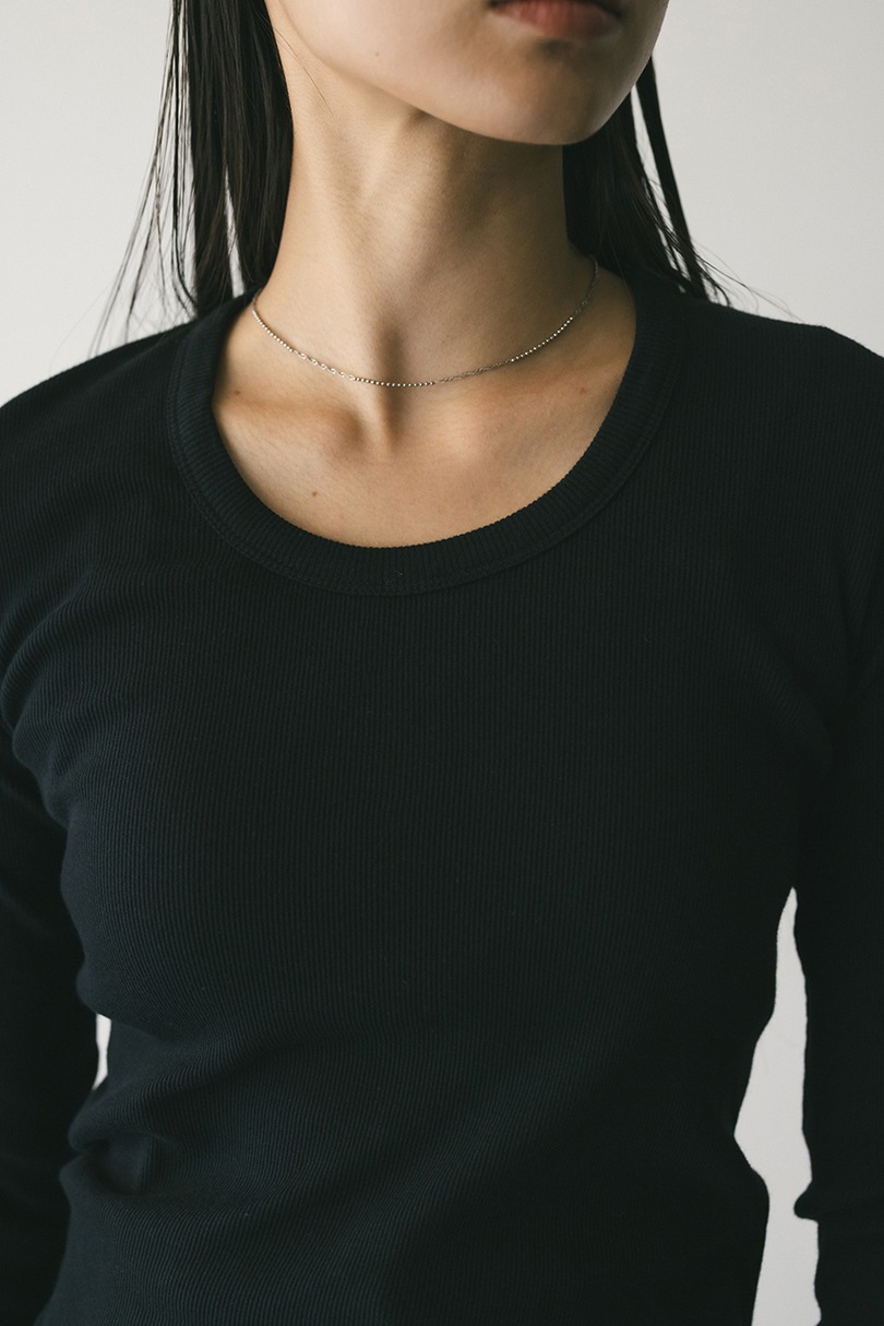 ラウンドネックロンT 詳細画像 BLK 5