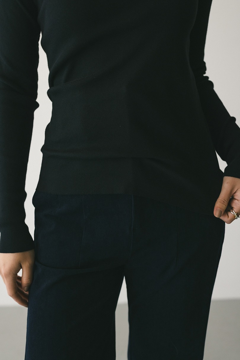 ラウンドネックロンT 詳細画像 BLK 6