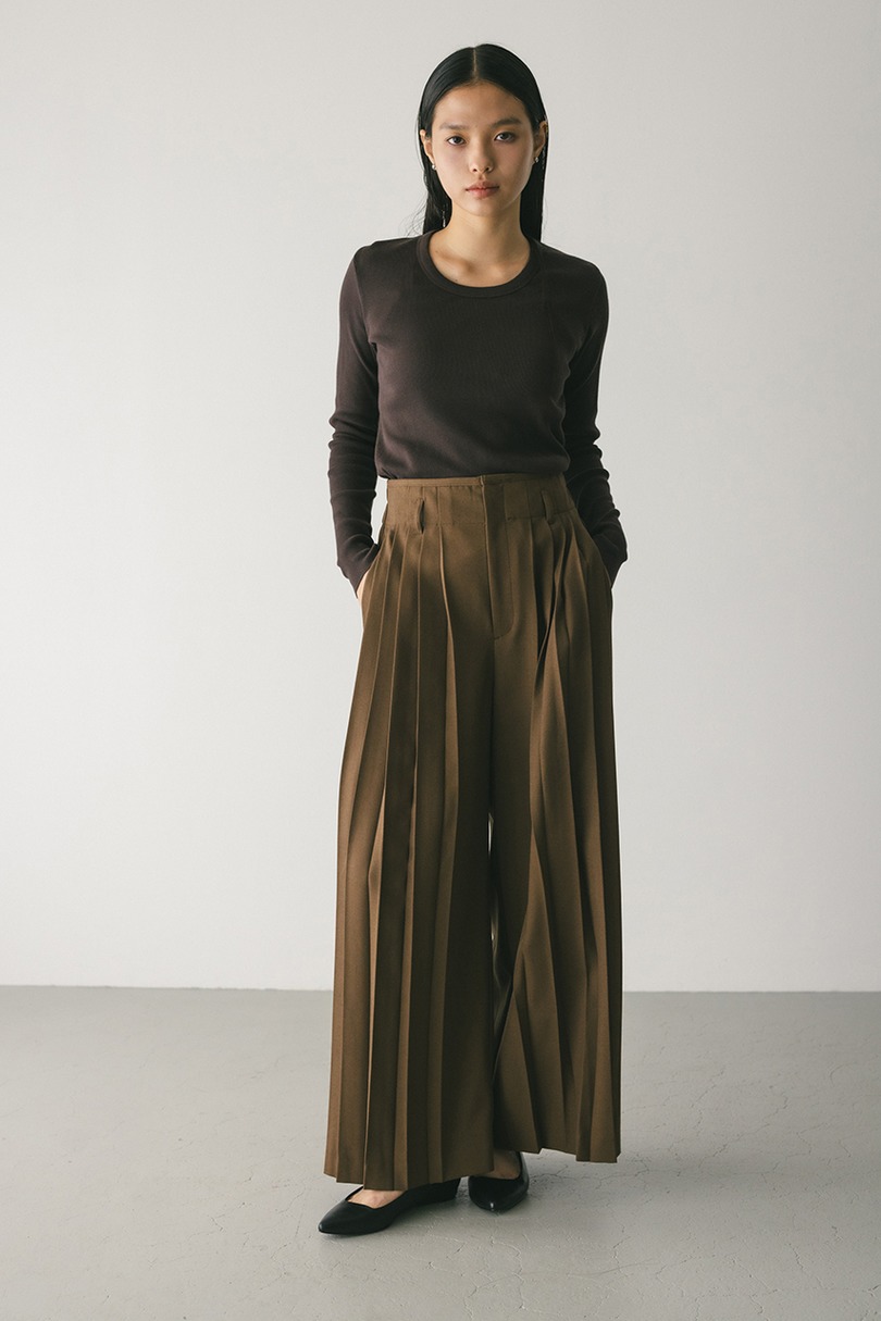 ラウンドネックロンT 詳細画像 BRN 2