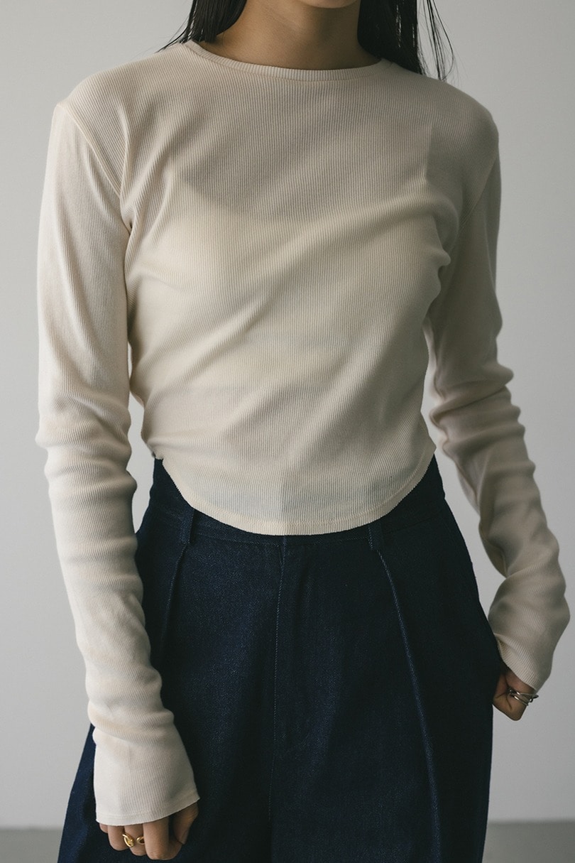 ヘムラウンドリブトップ 詳細画像 IVOY 3