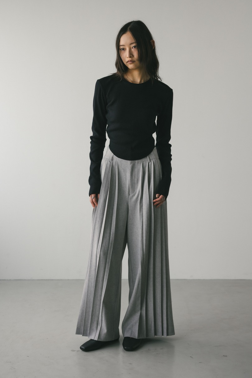 ヘムラウンドリブトップ 詳細画像 BLK 2