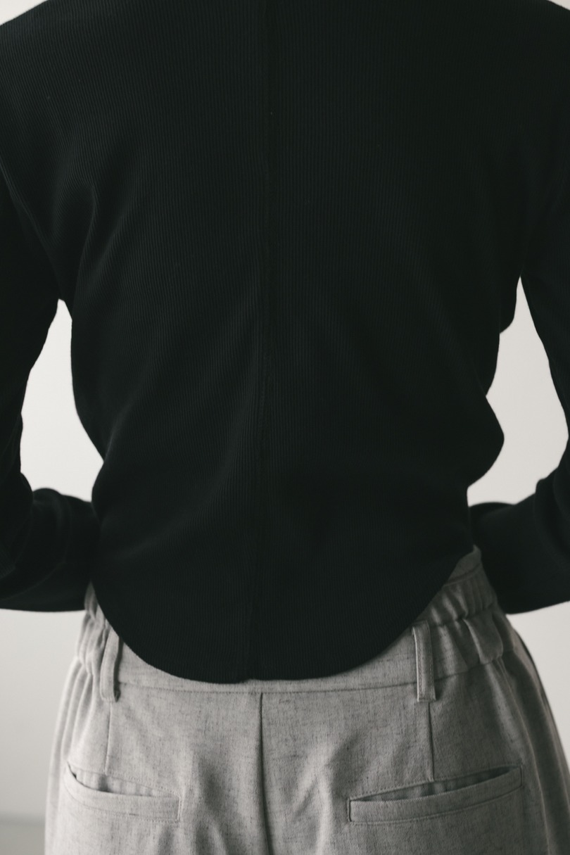 ヘムラウンドリブトップ 詳細画像 BLK 8