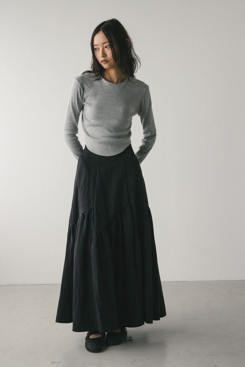 ヘムラウンドリブトップ 詳細画像 T.GRY 2