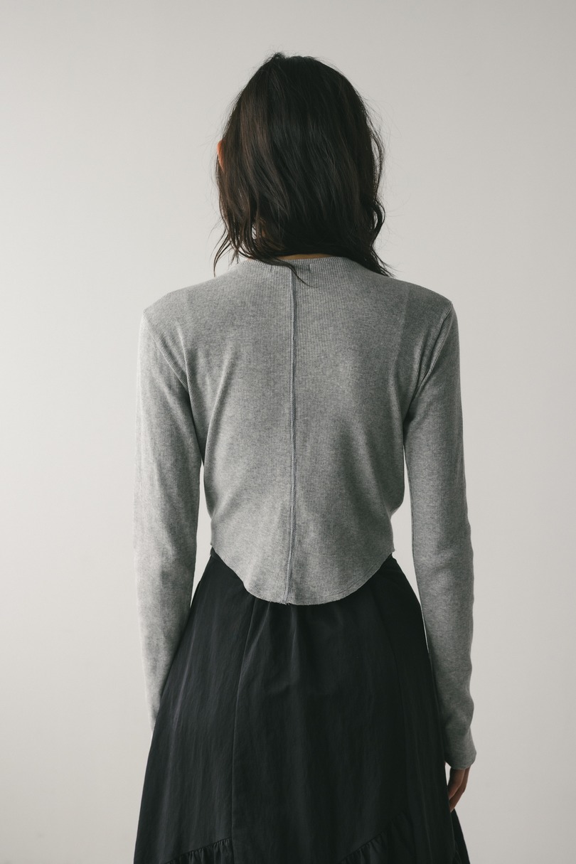 ヘムラウンドリブトップ 詳細画像 T.GRY 7