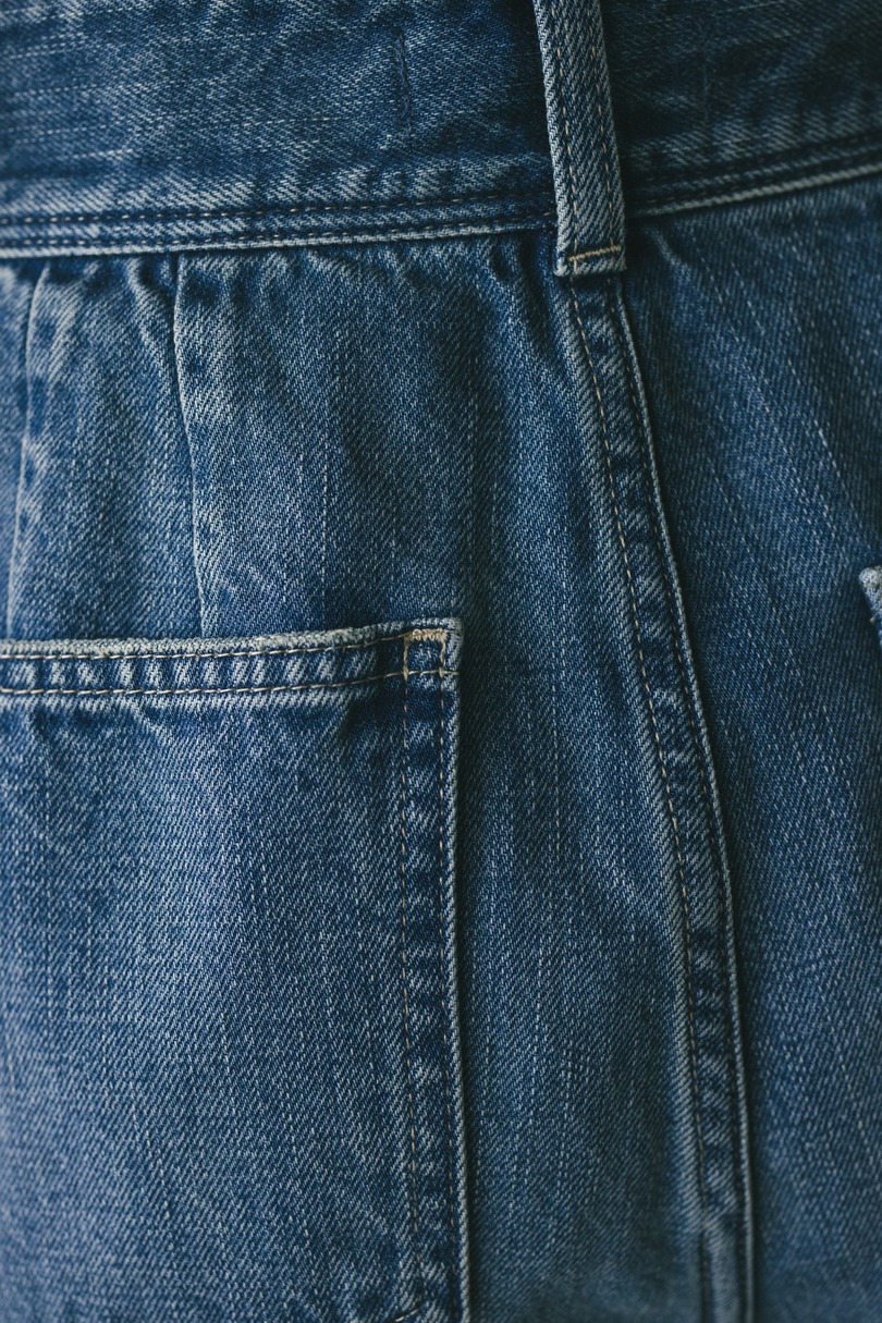 ヘムスリットストレートデニムパンツ 詳細画像 BLU 10