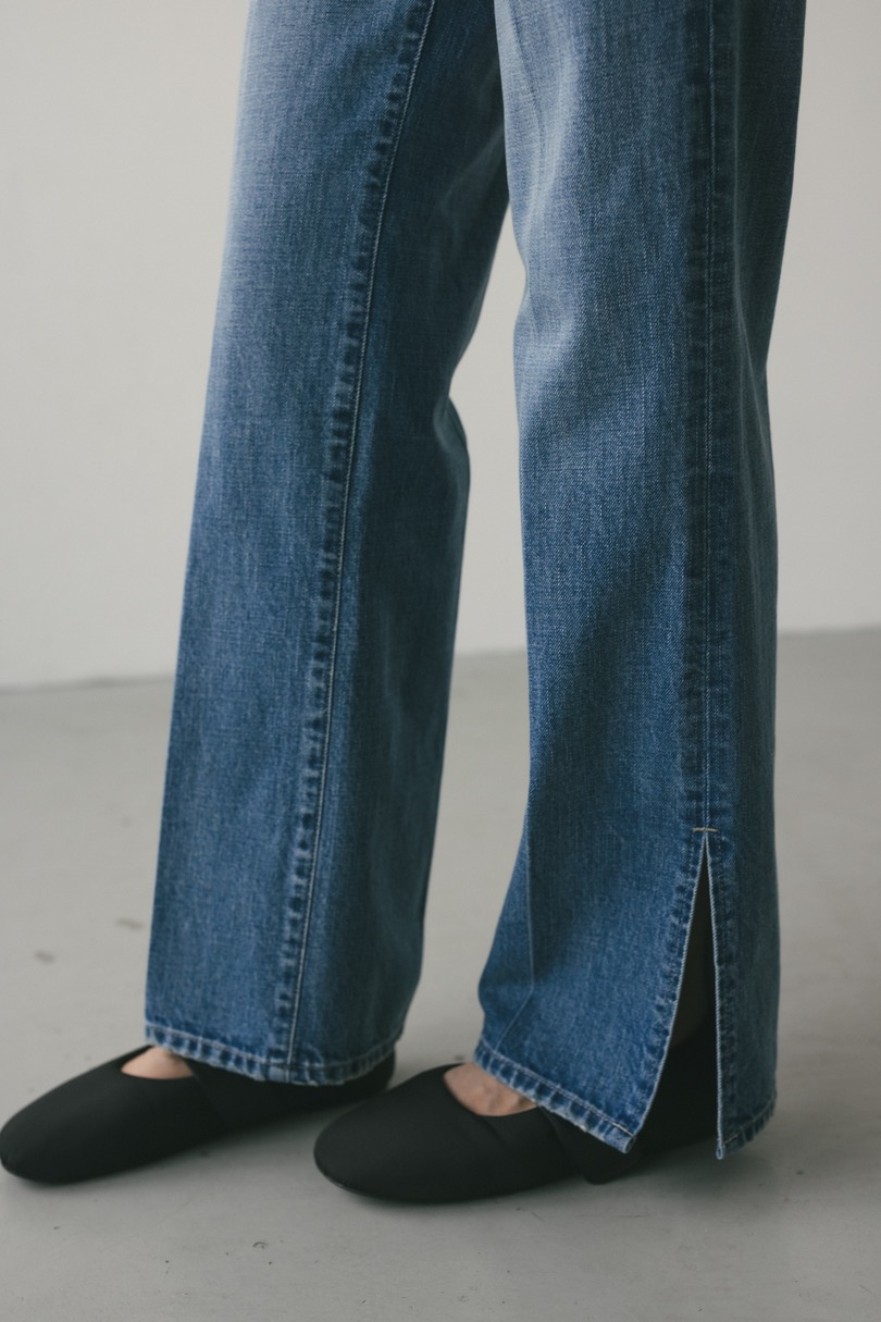 ヘムスリットストレートデニムパンツ 詳細画像 BLU 6