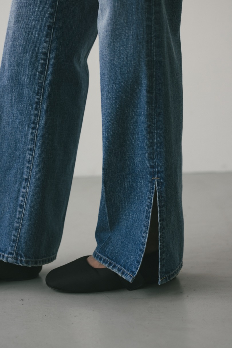 ヘムスリットストレートデニムパンツ 詳細画像 BLU 7