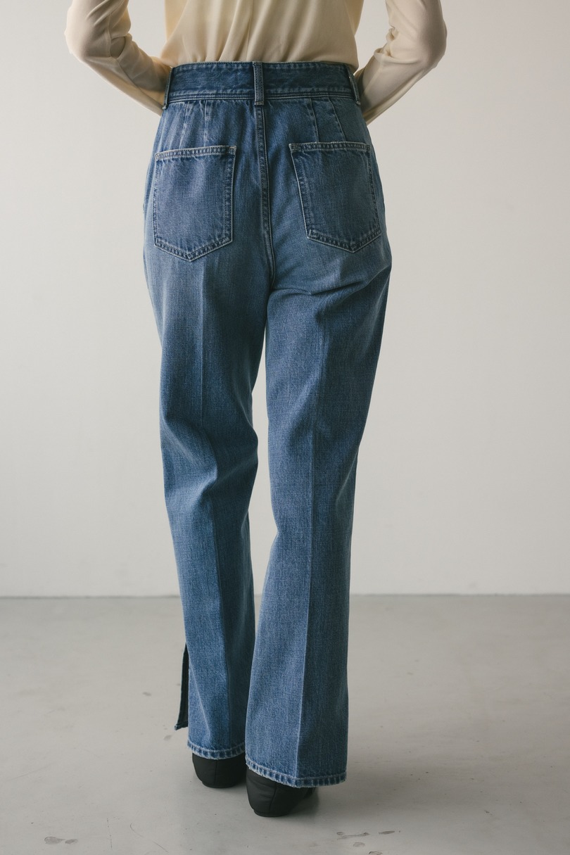 ヘムスリットストレートデニムパンツ 詳細画像 BLU 8