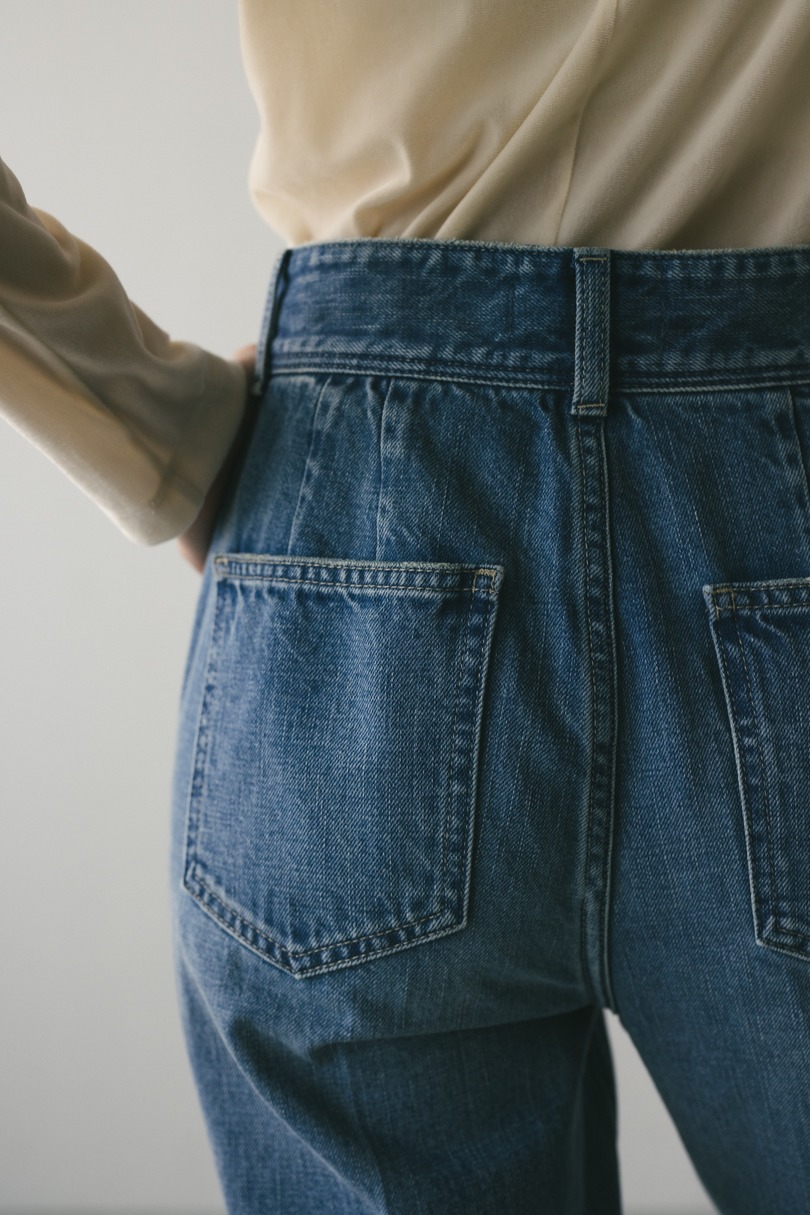 ヘムスリットストレートデニムパンツ 詳細画像 BLU 9