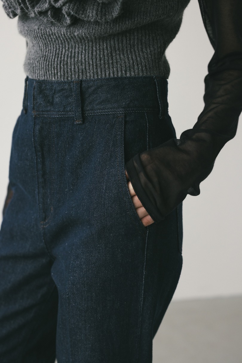 ヘムスリットストレートデニムパンツ 詳細画像 IDG 4