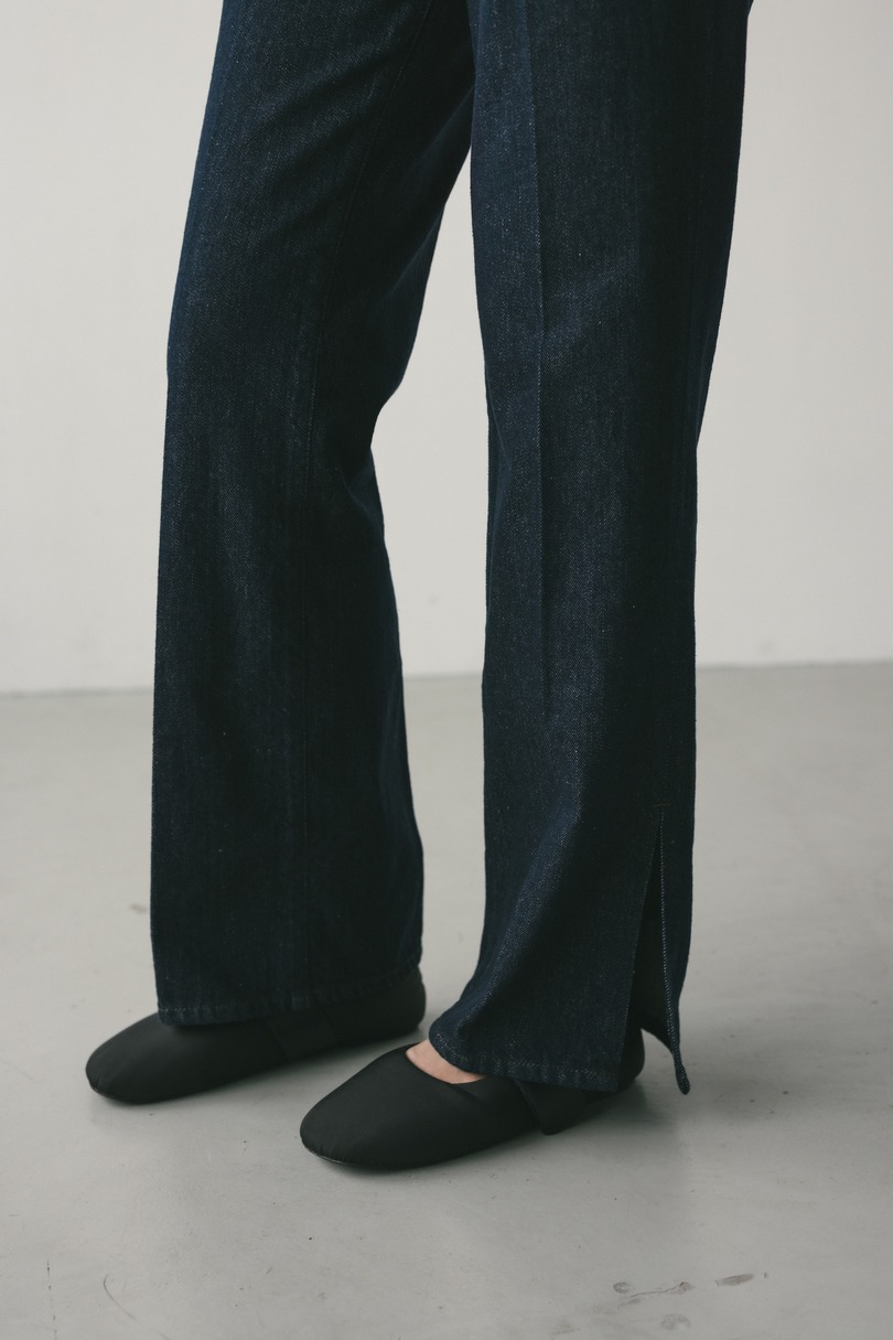 ヘムスリットストレートデニムパンツ 詳細画像 IDG 5