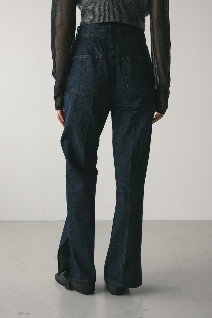 ヘムスリットストレートデニムパンツ 詳細画像 IDG 6