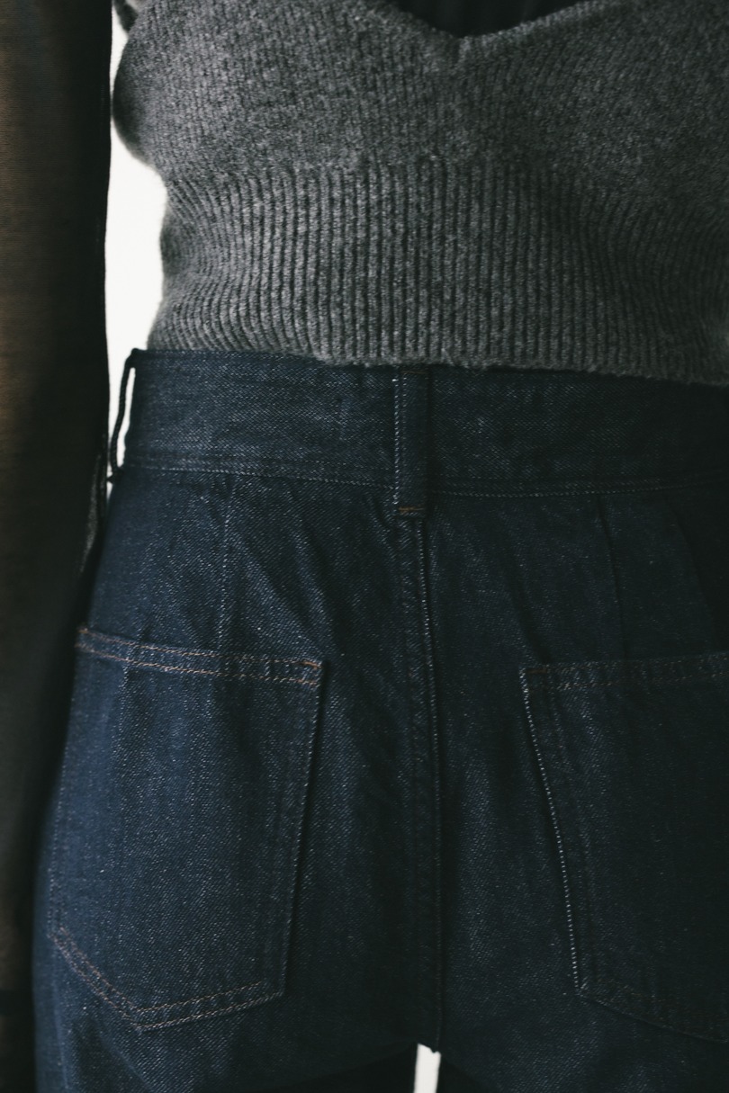 ヘムスリットストレートデニムパンツ 詳細画像 IDG 7
