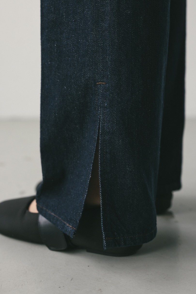 ヘムスリットストレートデニムパンツ 詳細画像 IDG 9