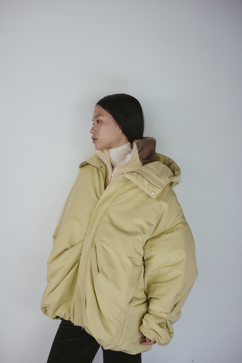 パッファーボリュームコート 詳細画像 YEL 4