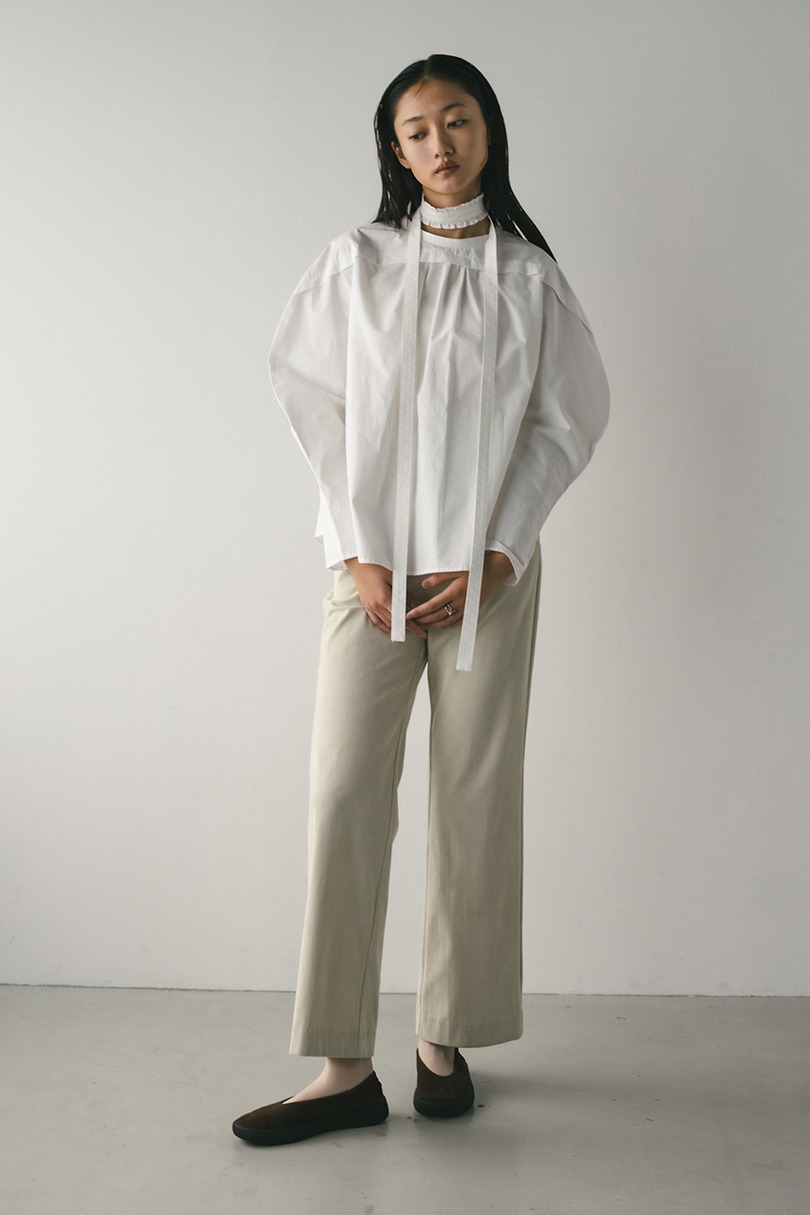 フリルチョーカーセットブラウス 詳細画像 WHT 3