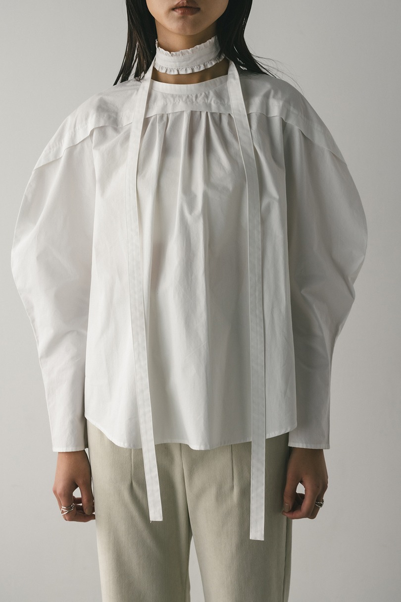 フリルチョーカーセットブラウス 詳細画像 WHT 6