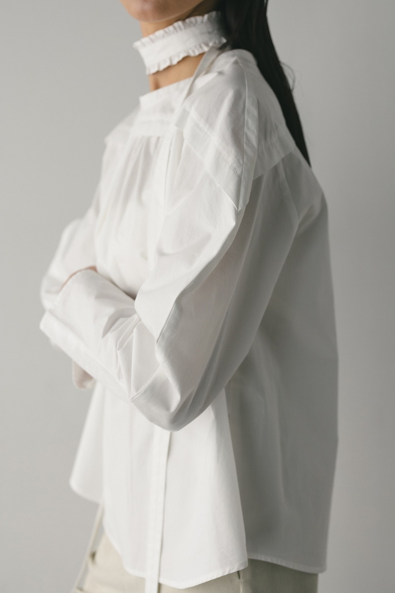 フリルチョーカーセットブラウス 詳細画像 WHT 8