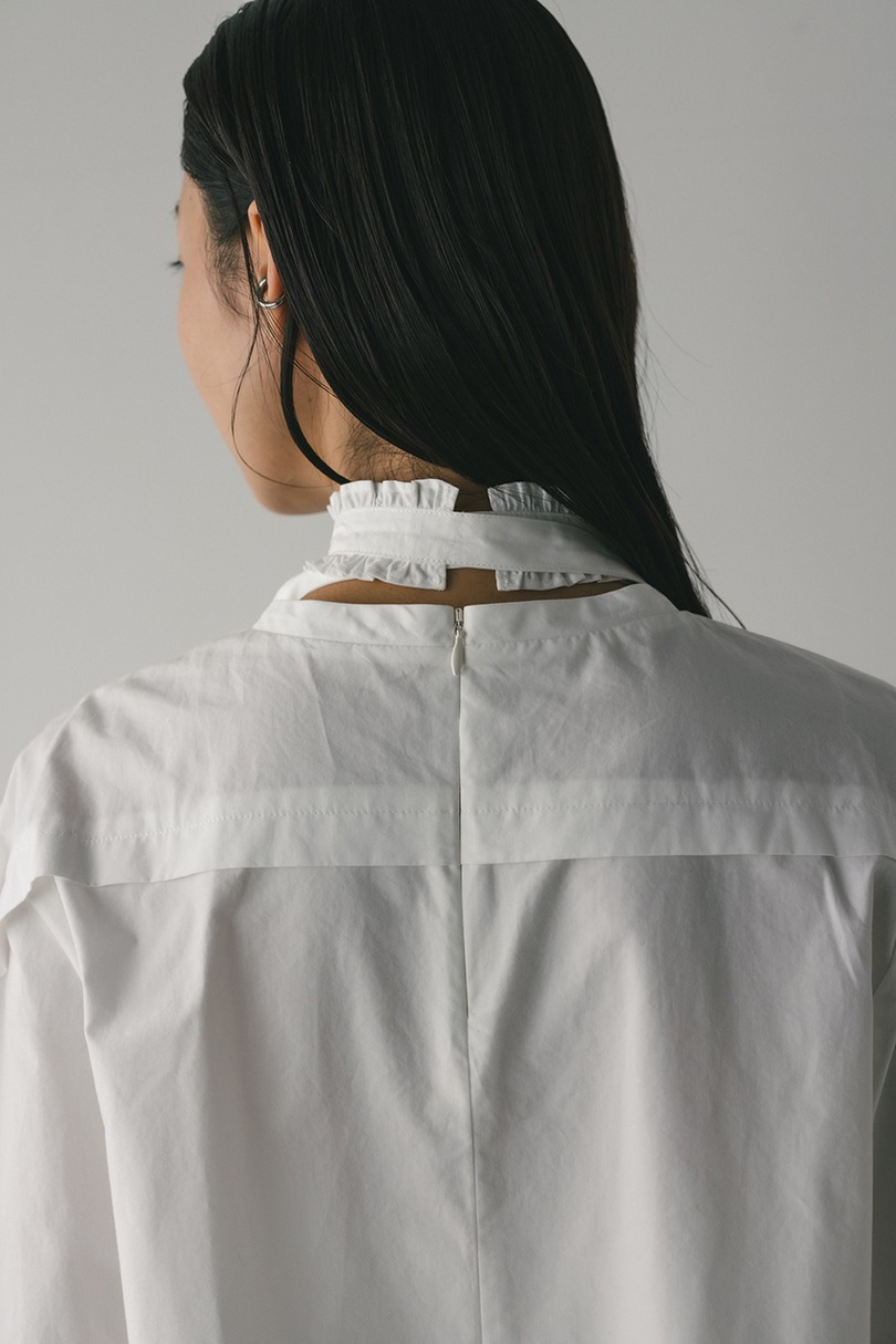 フリルチョーカーセットブラウス 詳細画像 WHT 9