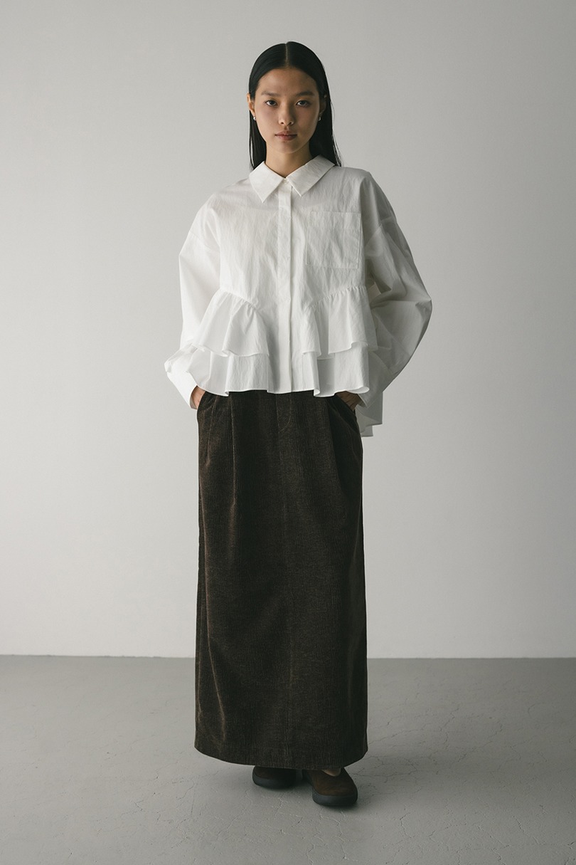 ティアードフリルシャツ 詳細画像 WHT 2