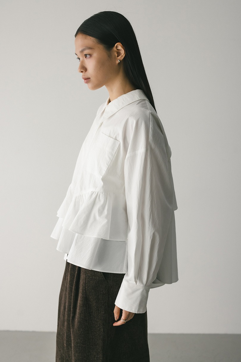 ティアードフリルシャツ 詳細画像 WHT 4