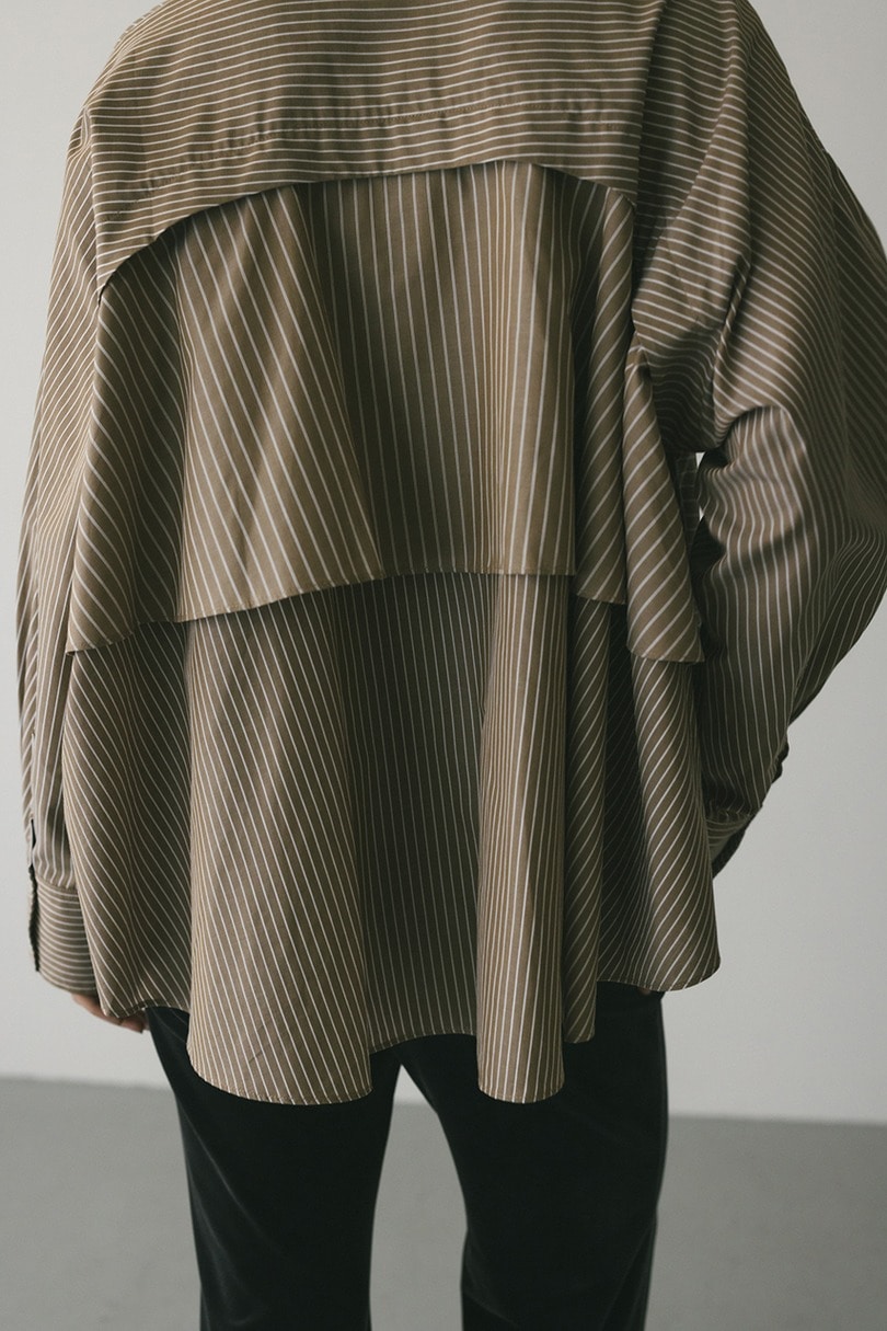 ティアードフリルシャツ 詳細画像 柄BEG 10