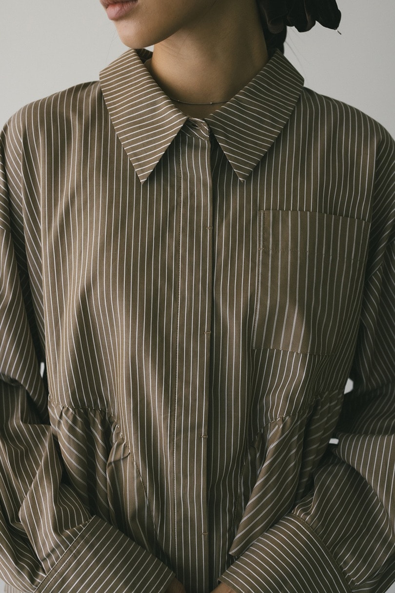 ティアードフリルシャツ 詳細画像 柄BEG 5