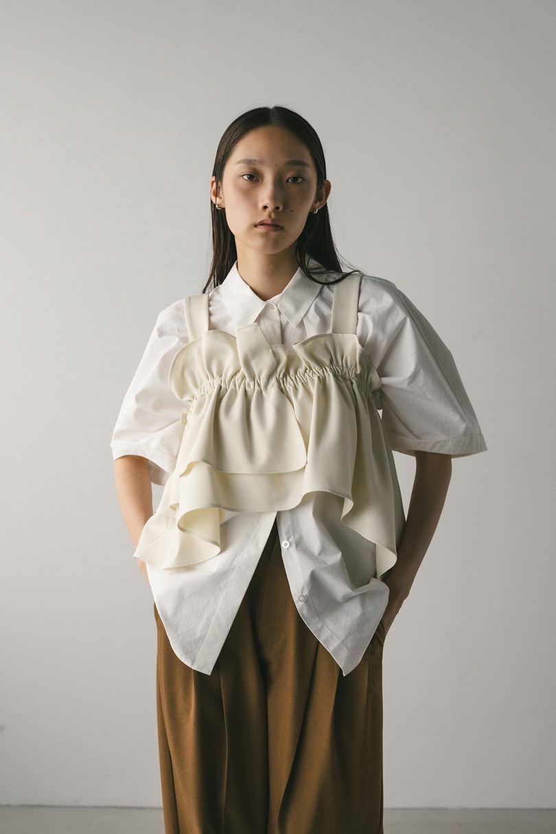 アシンメトリーフリルビスチェ 詳細画像 IVOY 4