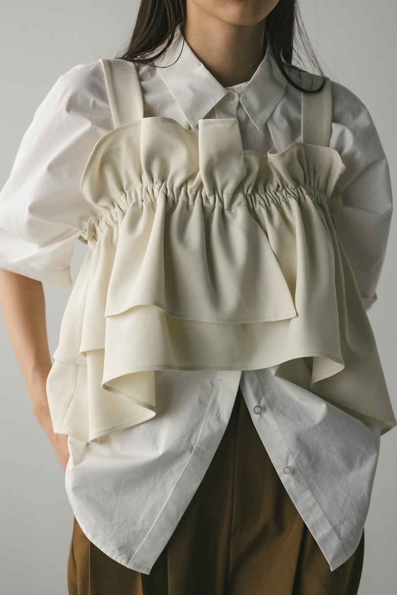 アシンメトリーフリルビスチェ 詳細画像 IVOY 5