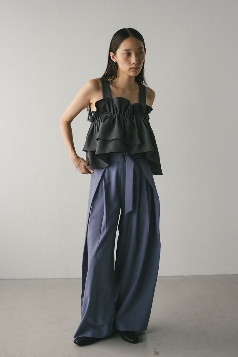 アシンメトリーフリルビスチェ 詳細画像 GRY 2