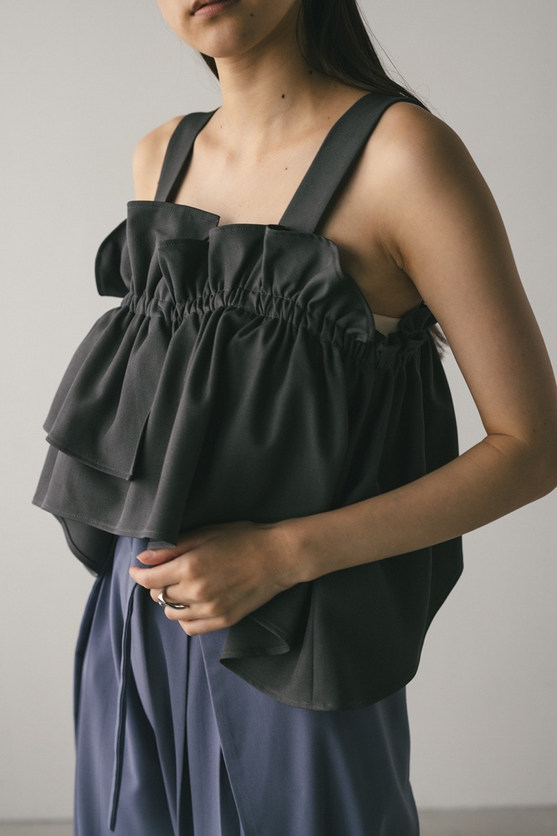 アシンメトリーフリルビスチェ 詳細画像 GRY 5