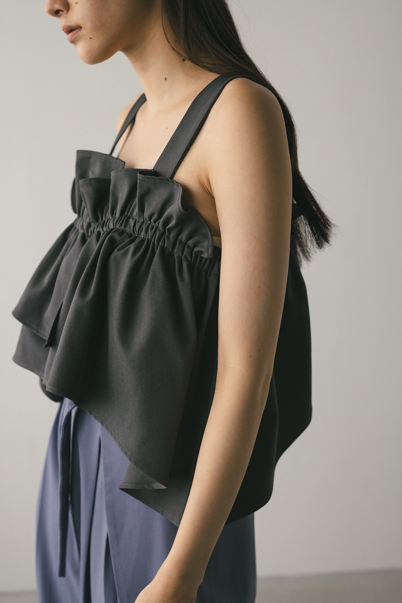 アシンメトリーフリルビスチェ 詳細画像 GRY 6