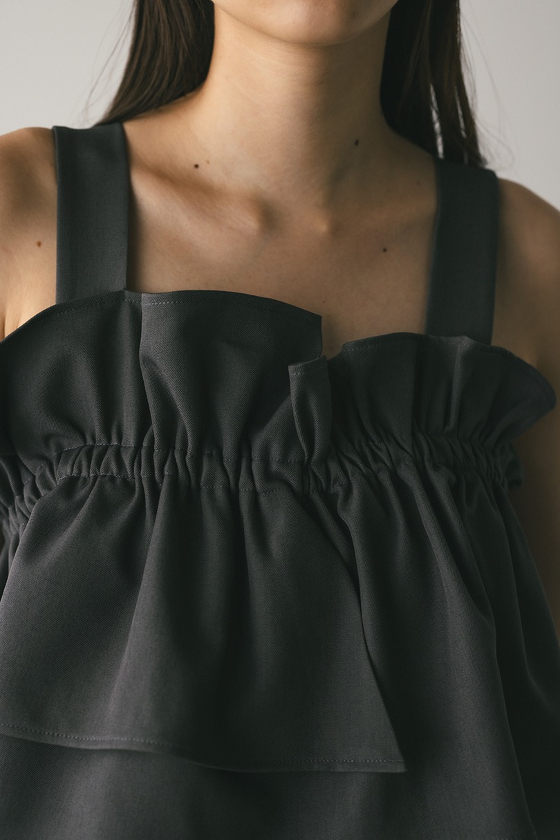 アシンメトリーフリルビスチェ 詳細画像 GRY 7