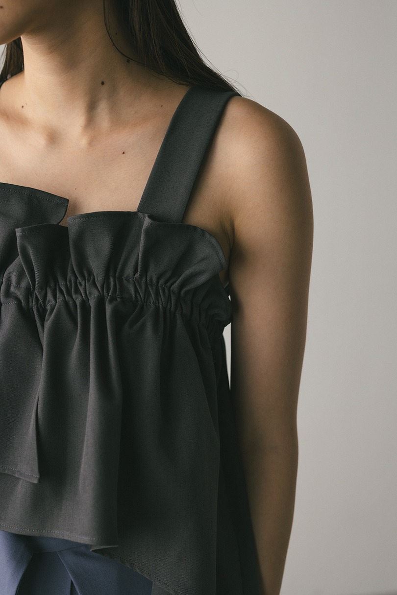 アシンメトリーフリルビスチェ 詳細画像 GRY 8