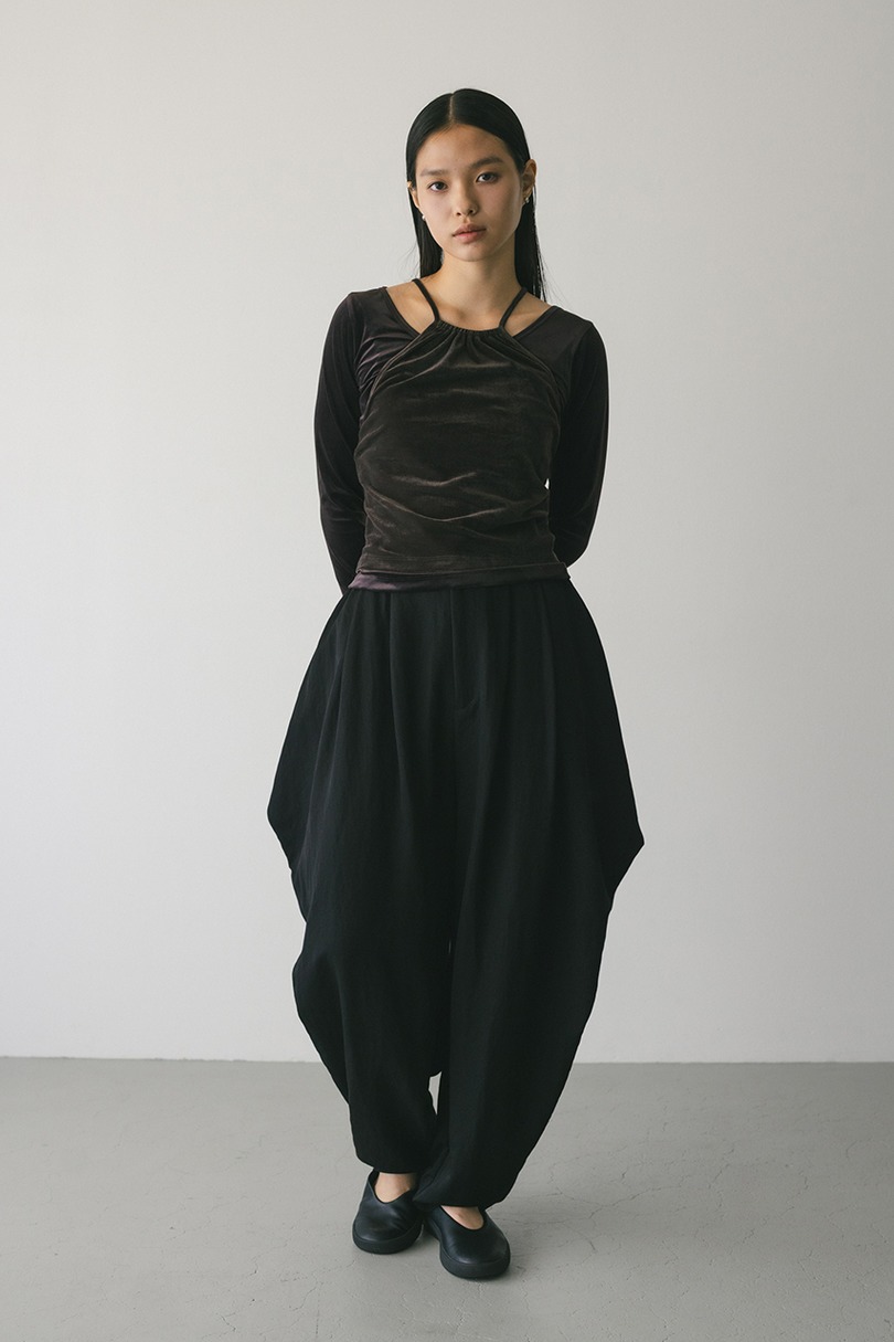 ドレープタックパンツ 詳細画像 BLK 2