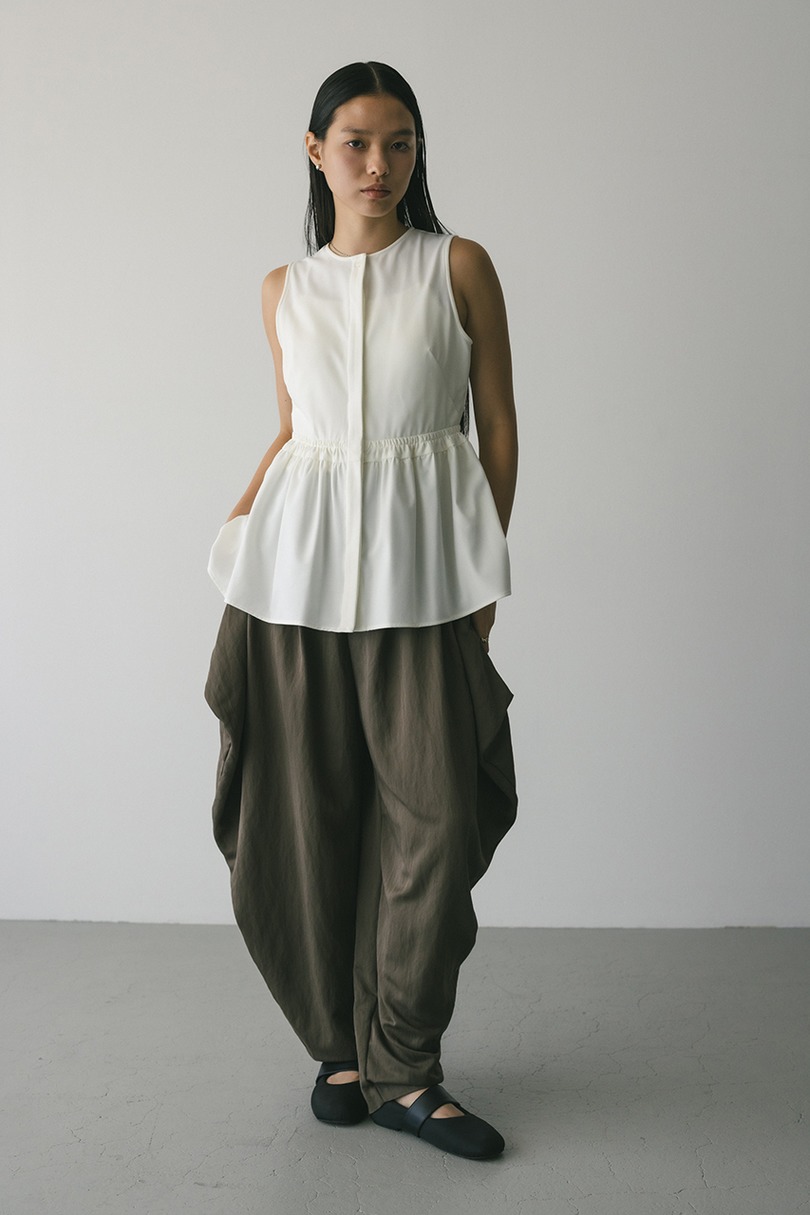 ドレープタックパンツ 詳細画像 L/BRN 2