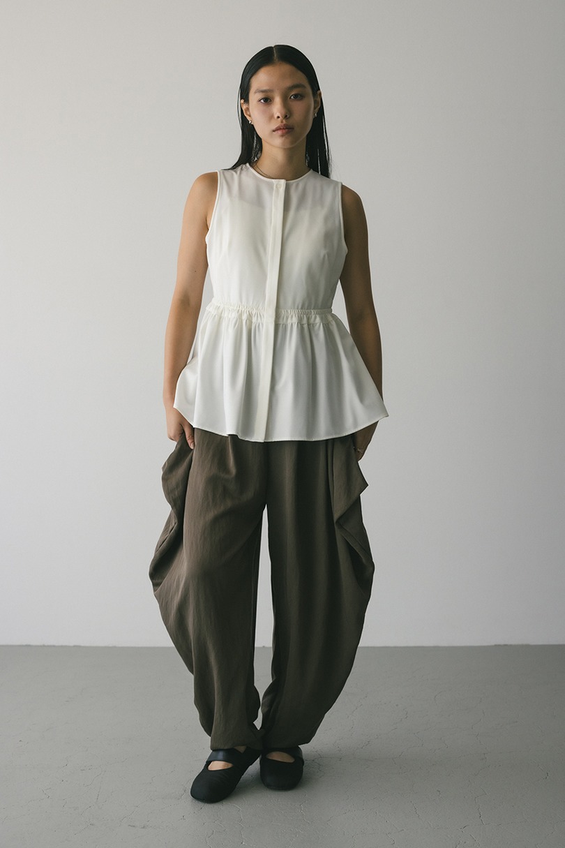 ドレープタックパンツ 詳細画像 L/BRN 3