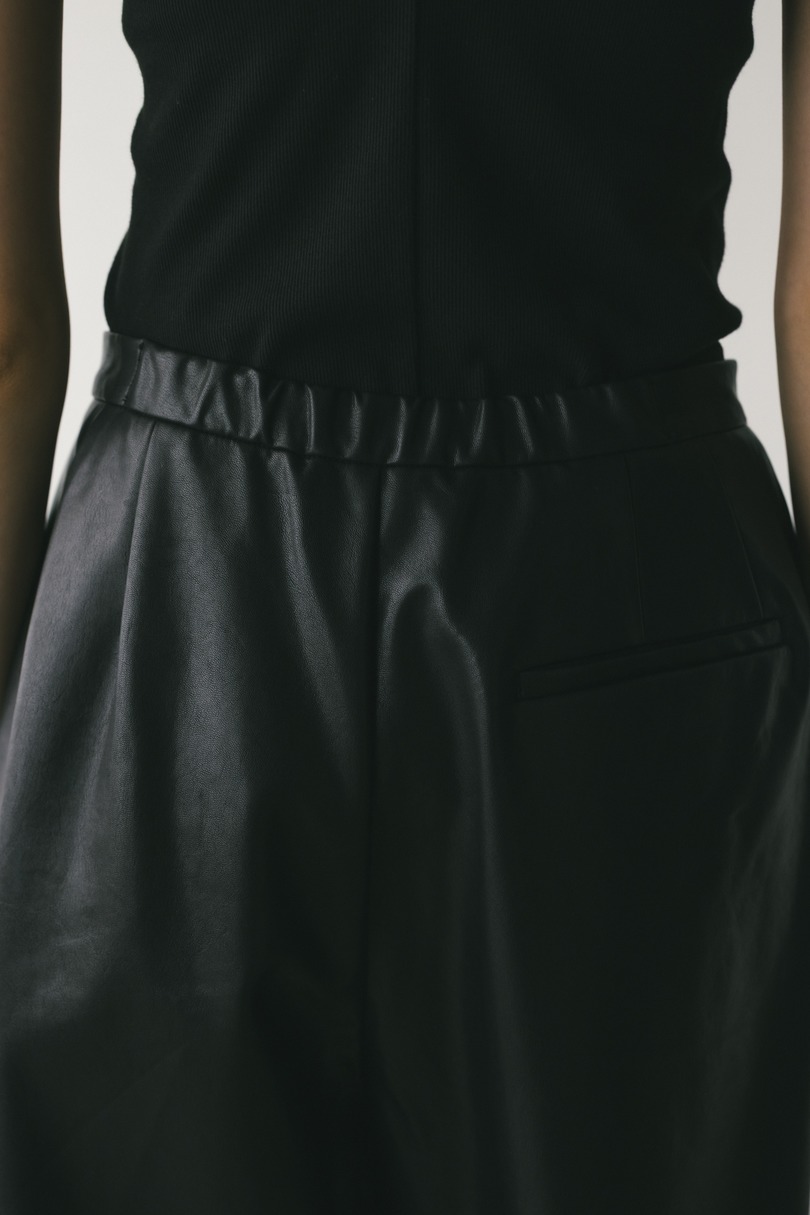 フェイクレザーハーフパンツ 詳細画像 BLK 10