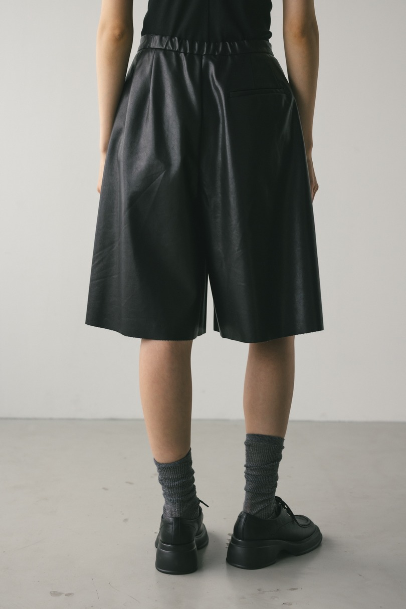 フェイクレザーハーフパンツ 詳細画像 BLK 8