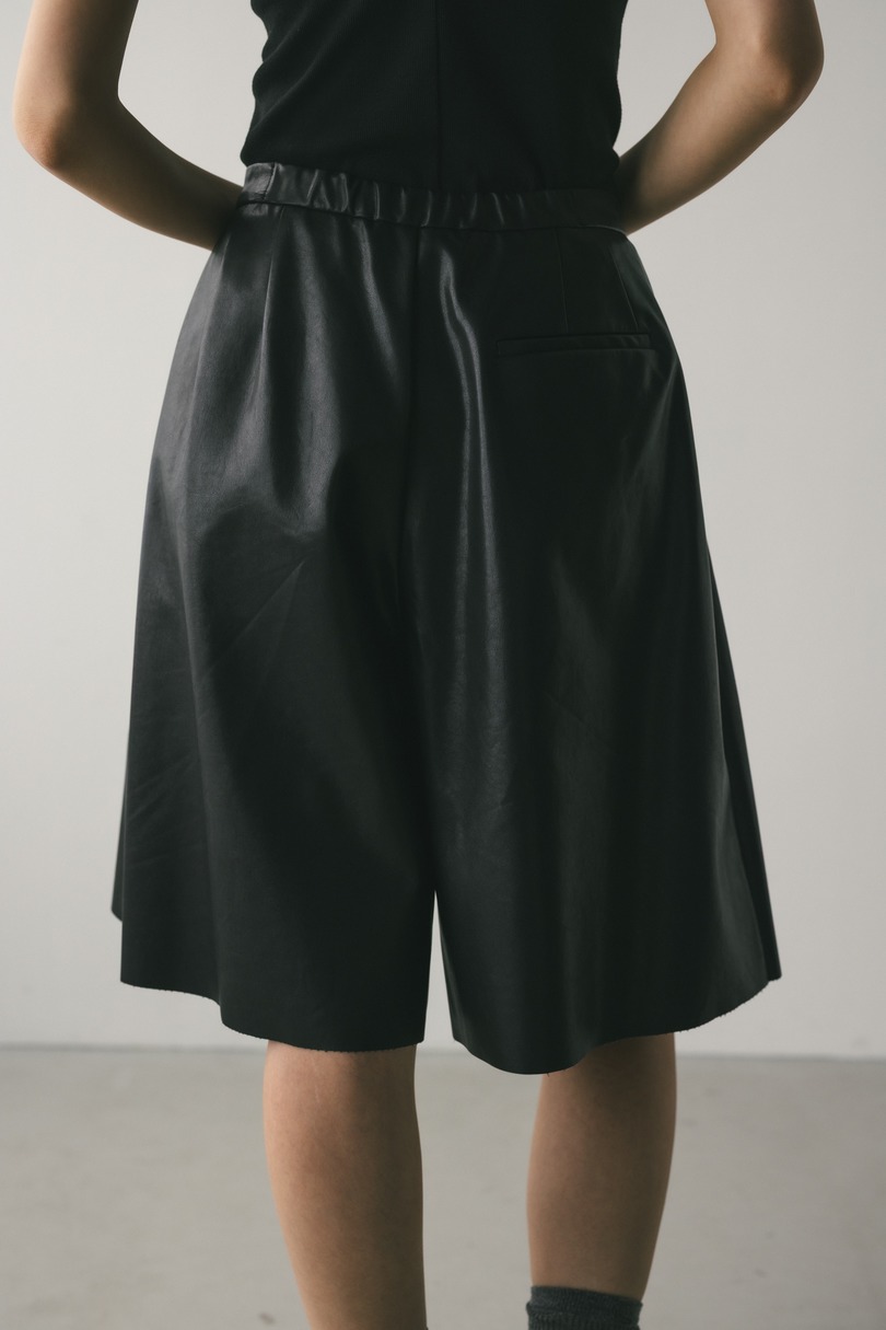 フェイクレザーハーフパンツ 詳細画像 BLK 9