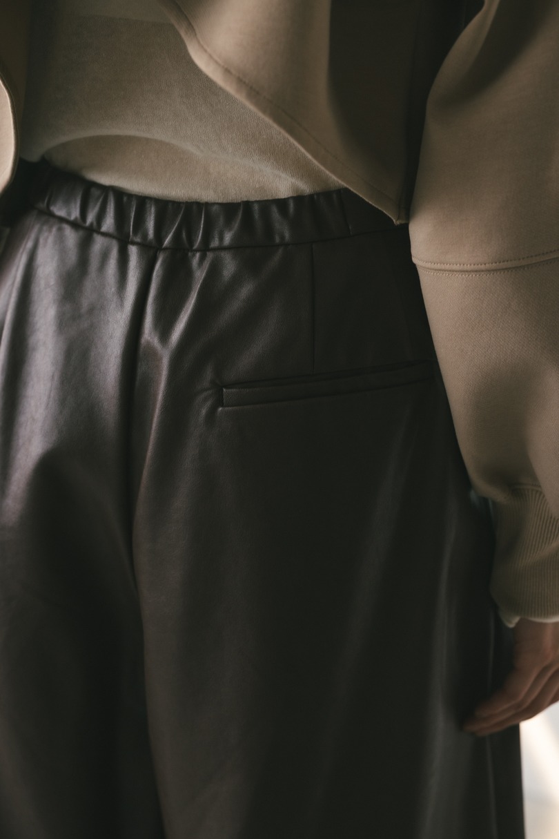 フェイクレザーハーフパンツ 詳細画像 BRN 7