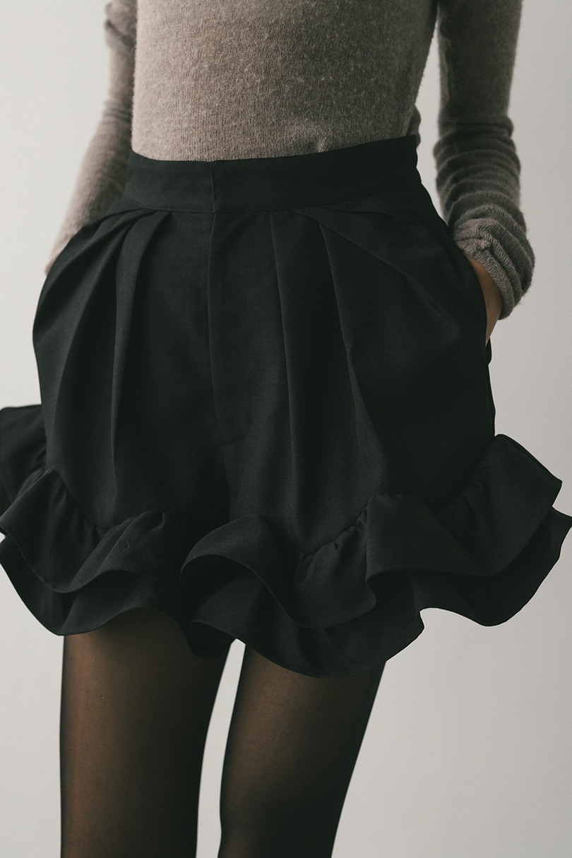 フリルヘムショートパンツ 詳細画像 BLK 5