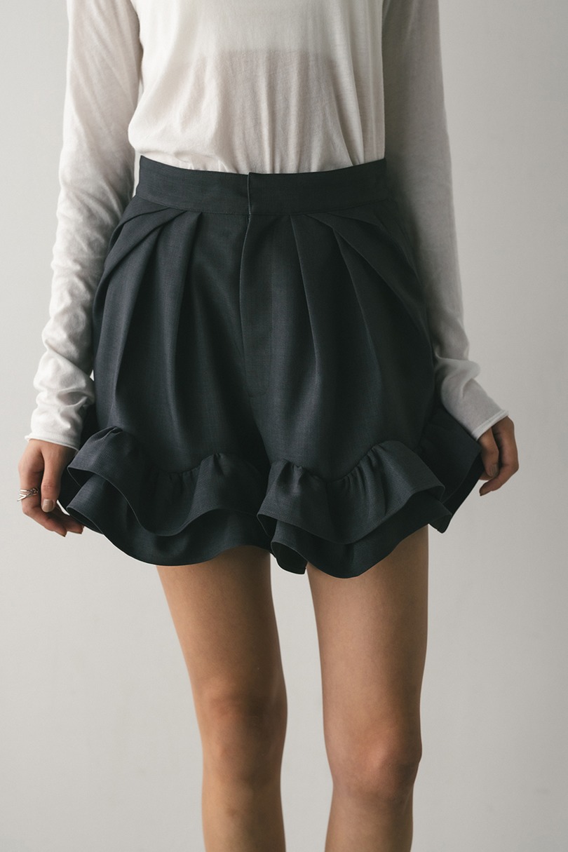 フリルヘムショートパンツ 詳細画像 GRY 2