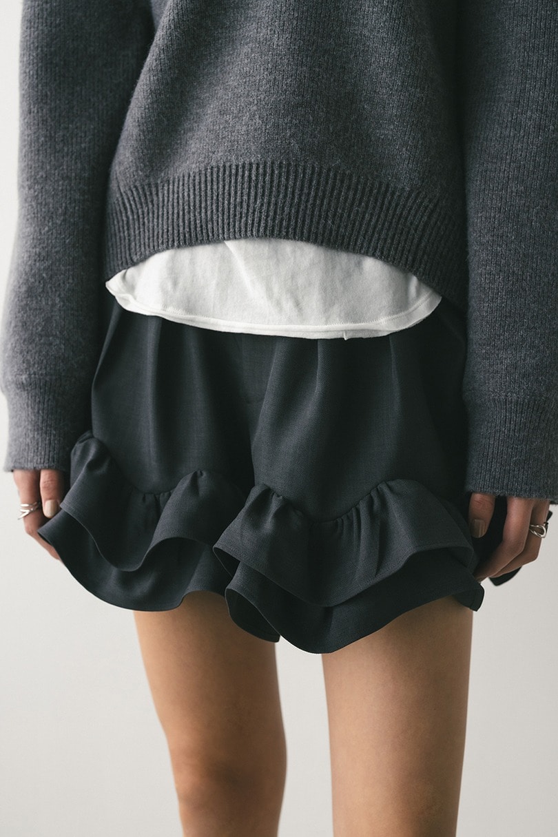 フリルヘムショートパンツ 詳細画像 GRY 4