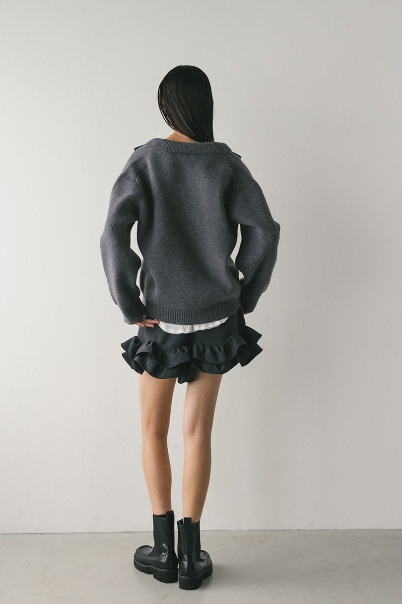 フリルヘムショートパンツ 詳細画像 GRY 7