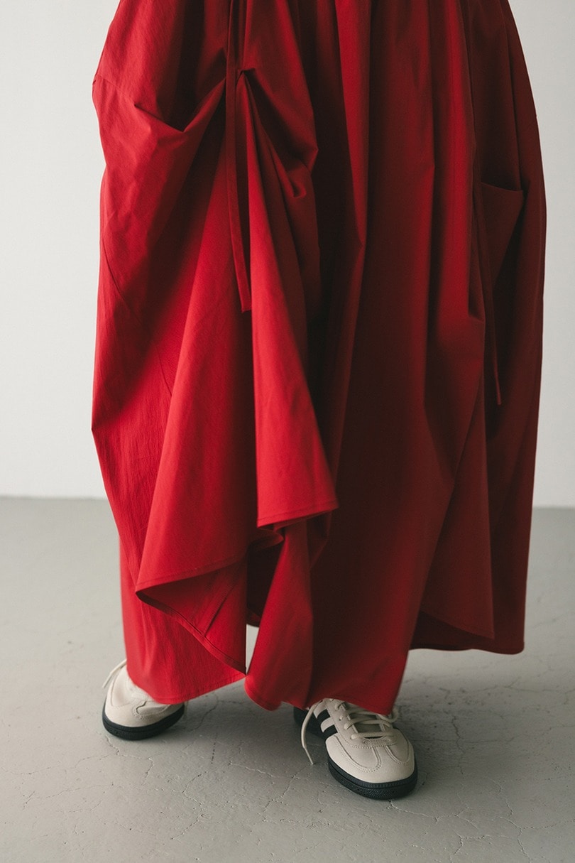 タックアップボリュームスカート 詳細画像 RED 5