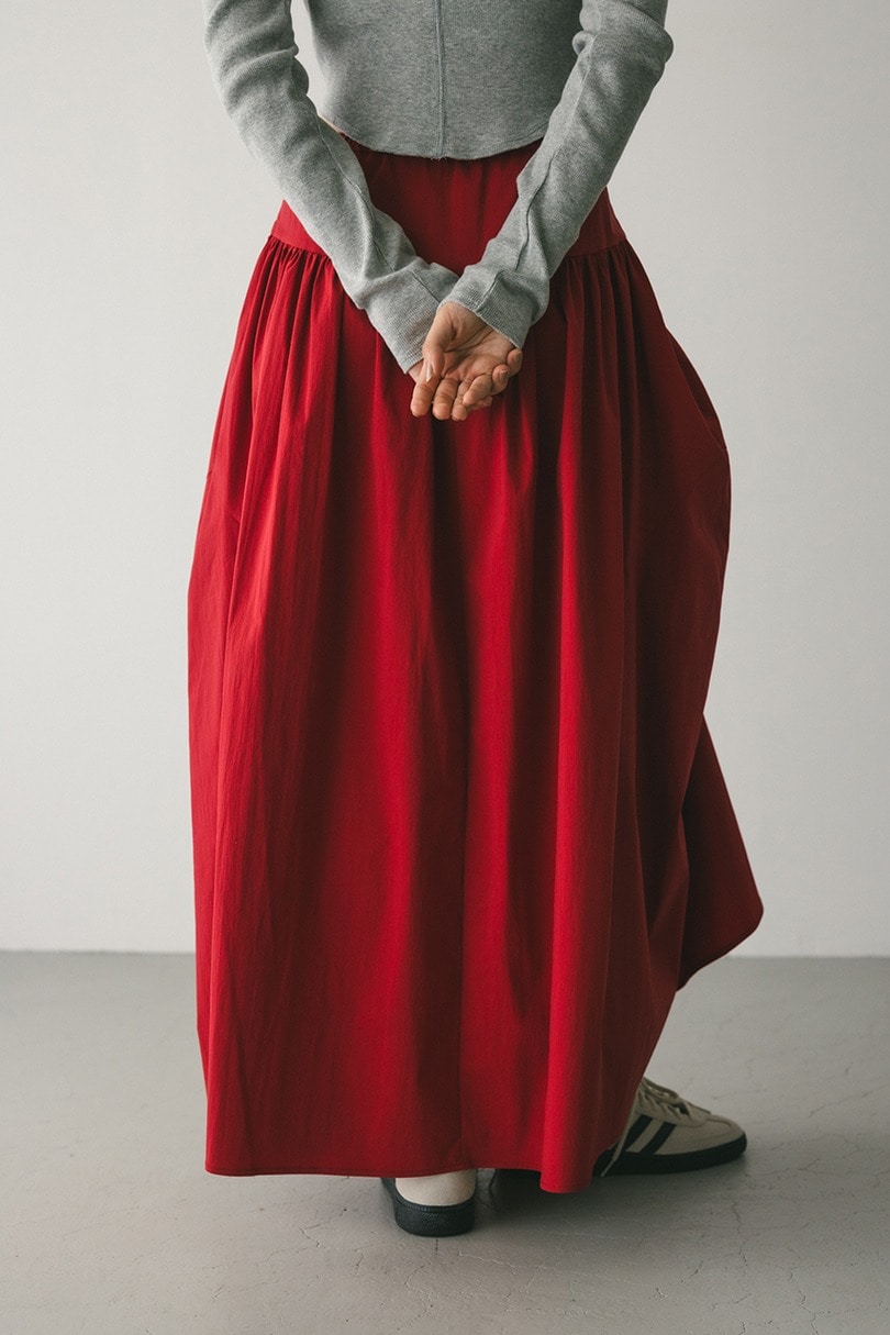 タックアップボリュームスカート 詳細画像 RED 6