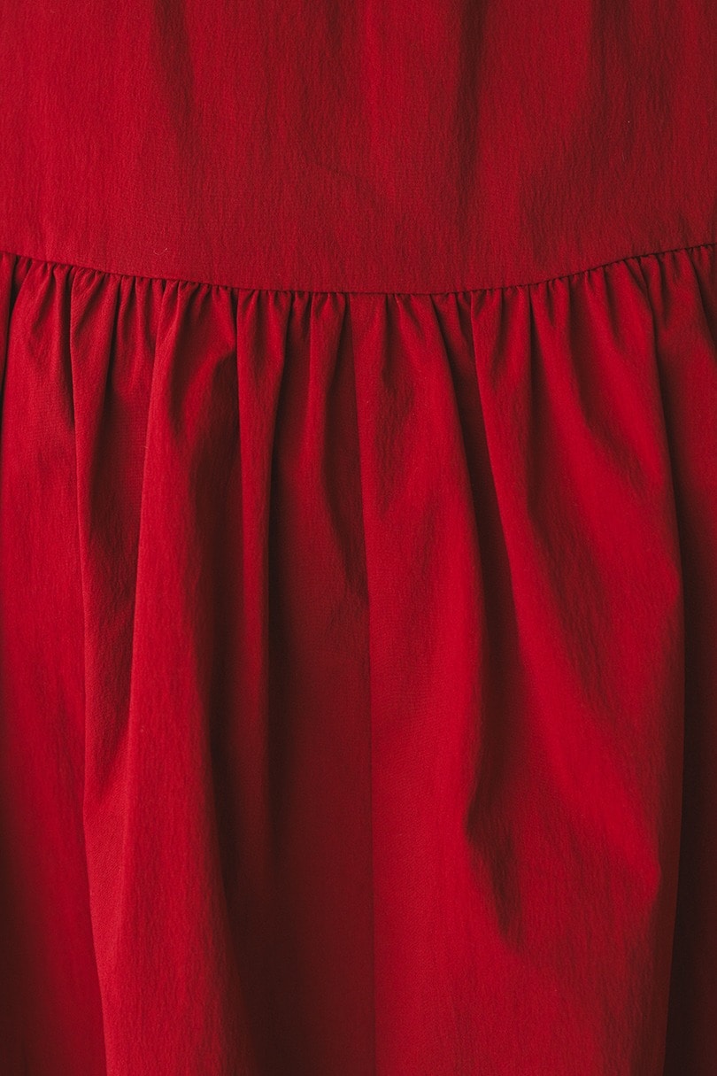 タックアップボリュームスカート 詳細画像 RED 9